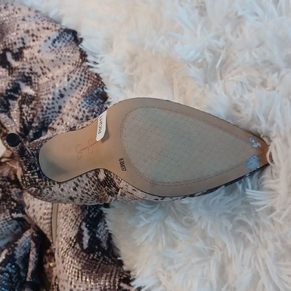 Jessica Simpson Loury  Over Knee OTK Snake Print Stilletto Boots - Picture 16 of 17